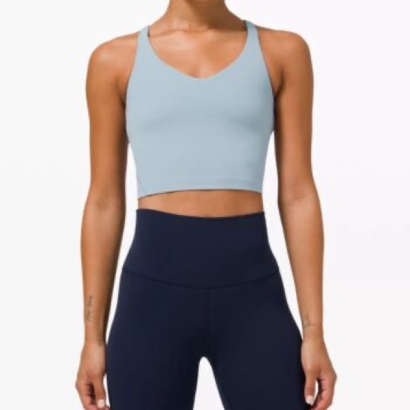 LuluLemon Align Cropped Tank Top in Chambray Size 6 - Picture 2 of 10